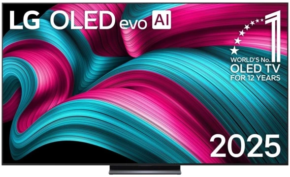Телевизор OLED LG 83&amp;quot; OLED83C5RLA.ARUG черный/серебристый 4K Ultra HD 120Hz DVB-T DVB-T2 DVB-C DVB-S2 USB WiFi Smart TV