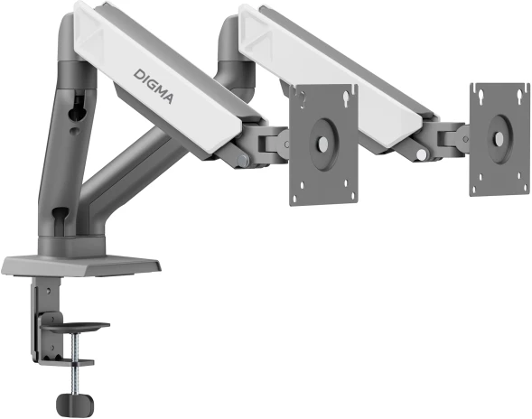 Кронштейн для мониторов ЖК Digma D-MM102D серый 17&amp;quot;-32&amp;quot; макс.9кг крепление к столешнице поворот и наклон