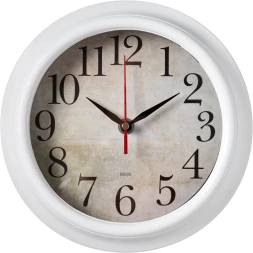 Часы настенные аналоговые Бюрократ WALLC-R80P D21см белый (WALLC-R80P21/WHITE)