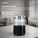 Чайник электрический Vitek VT-WK1044 1.7л. 2200Вт черный/серебристый корпус: стекло/пластик