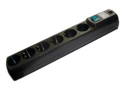 Сетевой фильтр Most HV6 2м (6 розеток) черный (коробка)