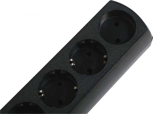 Сетевой фильтр Most HV6 2м (6 розеток) черный (коробка)