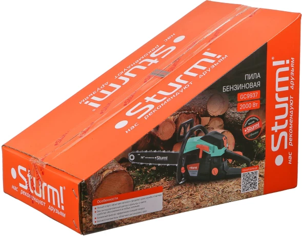 Бензопила Sturm! GC9937 2000Вт 2.7л.с. дл.шины:16&amp;quot; (40cm)