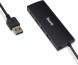 Разветвитель USB 3.0 Buro BU-HUB4-0.5-U3.0 4порт. черный