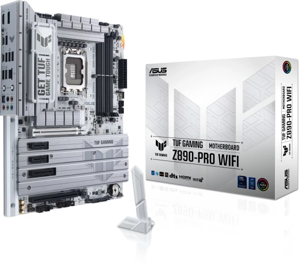 Материнская плата Asus TUF GAMING Z890-PRO WIFI Soc-1851 Intel Z890 4xDDR5 ATX AC`97 8ch(7.1) 2.5Gg RAID+HDMI+DP