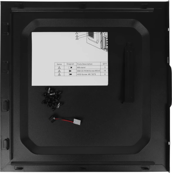 Корпус LinkWorld VC-13M071 М0 черный без БП mATX 1x80mm 1x120mm 2xUSB2.0 audio