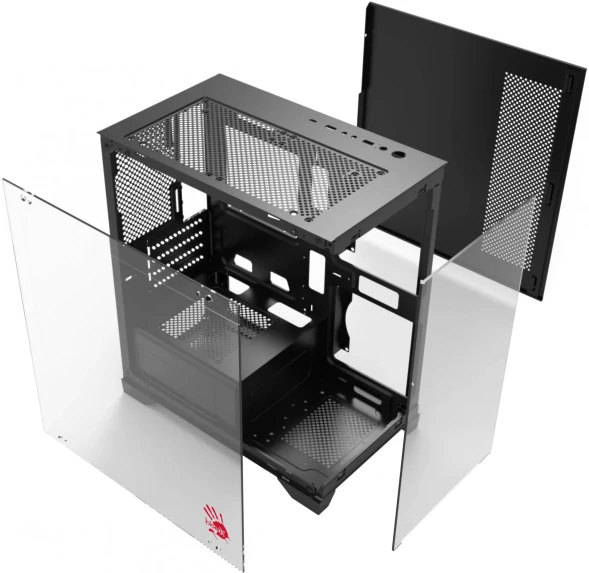 Корпус Bloody BD-CC103 черный без БП mATX 7x120mm 1xUSB2.0 1xUSB3.0