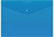 Конверт на кнопке Silwerhof Eco A4 пластик 0.12мм синий
