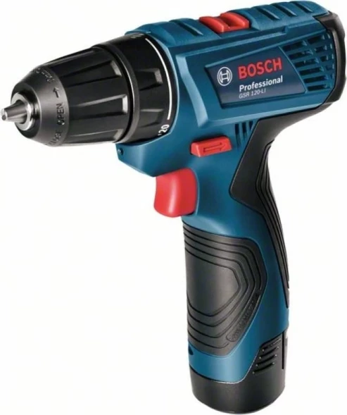 Дрель-шуруповерт Bosch GSR 120- LI аккум. патрон:быстрозажимной (кейс в комплекте) (06019G8020)