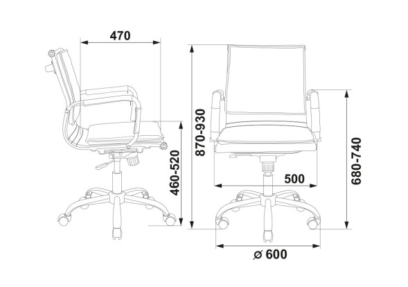 Кресло руководителя Бюрократ Ch-993-Low коричневый эко.кожа низк.спин. крестов. металл хром