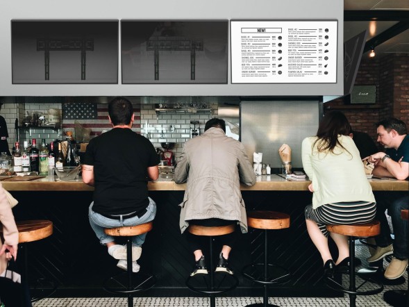 Кронштейн для телевизора Onkron TM5 черный 32&amp;quot;-70&amp;quot; макс.68кг настенный наклон