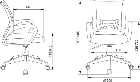 Кресло детское Бюрократ BUROKIDS 1 W мультиколор алфавит крестов. пластик пластик белый
