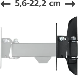 Кронштейн для телевизора Hama 00220820 черный 10&amp;quot;-26&amp;quot; макс.15кг настенный поворот и наклон