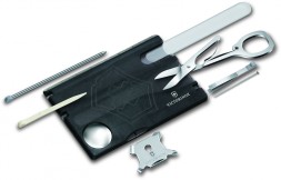 Швейцарская карта Victorinox Swiss Card Nailcare (0.7240.T3) черный полупрозрачный коробка подарочная