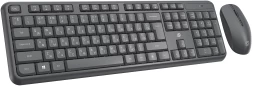 Клавиатура + мышь Оклик S277W клав:серый мышь:серый USB беспроводная Multimedia (2066173)