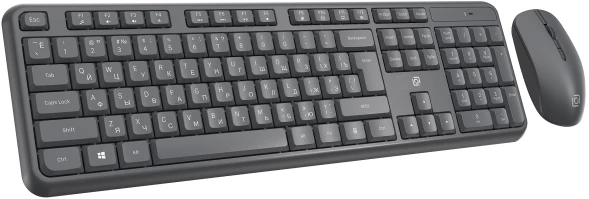 Клавиатура + мышь Оклик S277W клав:серый мышь:серый USB беспроводная Multimedia (2066173)