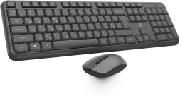 Клавиатура + мышь Оклик S277W клав:серый мышь:серый USB беспроводная Multimedia (2066173)