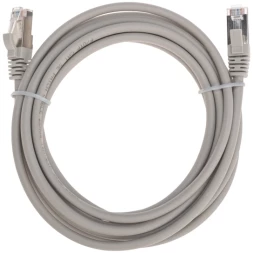 Патч-корд Rexant 02-0110-3 F/UTP RJ-45 вил.-вилка RJ-45 кат.5E 3м серый LSZH