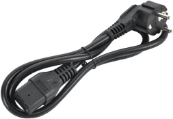 Шнур питания ITK PC-C19D-1M C19-Schuko проводник.:3x1.5мм2 1м 230В 16А черный