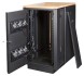 Шкаф коммутационный Lanmaster Soundproof (LAN-DC-CBSP-24U-WD) напольный 24U 750x1130мм пер.дв. с шумоизол. 2 бок.пан. без задн.дв. 1000кг 186кг с вентилятором