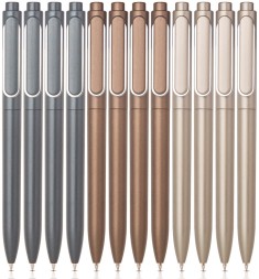 Ручка гелев. автоматическая Deli A12-BK ассорти черн. черн. линия 0.5мм