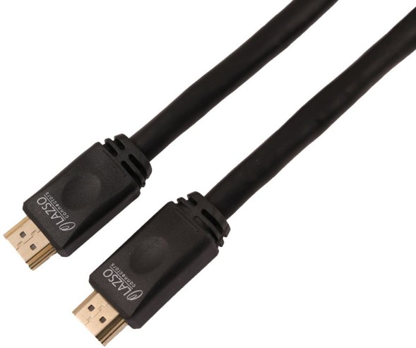 Кабель аудио-видео LAZSO WH-111 HDMI (m)/HDMI (m) 15м. позолоч.конт. черный (WH-111(15M))
