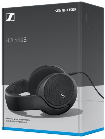 Наушники накладные Sennheiser HD 560S 3м черный проводные оголовье (509144 HD 560S)