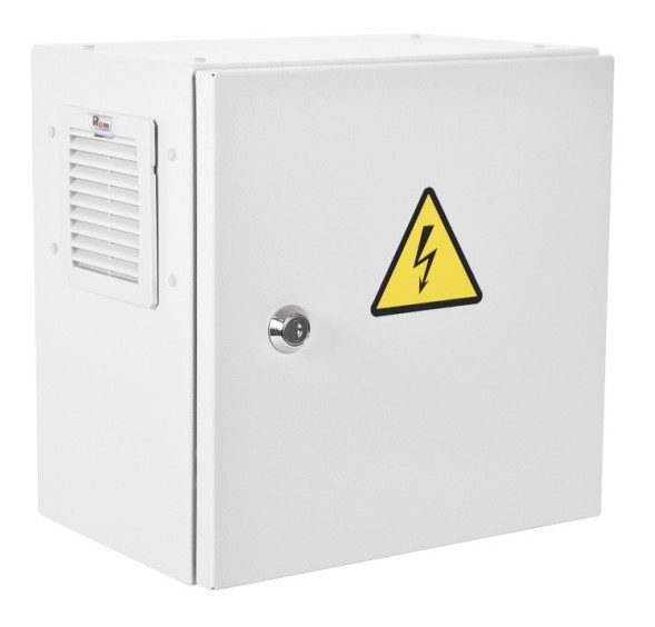 Шкаф монтажный ЦМО Эконом (ШТВ-НЭ-4.4.25-3ВВА-Т1) настенный 400x250мм пер.дв.стал.лист задн.дв.спл.стал.лист несъемн.бок.пан. серый 220мм 13кг 400мм уличный всепогодный с вентилятором с нагревателем с силовыми розетками укомплектованный 60Вт