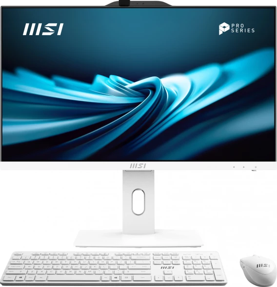 Моноблок MSI Pro AP242P 14M-668XRU 23.8&amp;quot; Full HD i7 14700 (2.1) 16Gb SSD512Gb UHDG 770 noOS GbitEth WiFi BT 120W клавиатура мышь Cam белый 1920x1080
