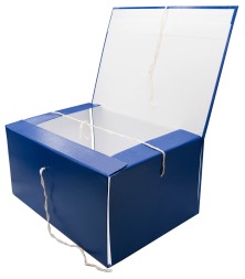 Папка архивная 4 завязки Silwerhof КБЗ-4-150P бумвинил корешок 150мм разобранный A4 ассорти