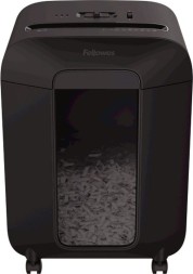 Шредер Fellowes PowerShred LX85 черный (секр.P-4) перекрестный 12лист. 19лтр. скрепки скобы пл.карты
