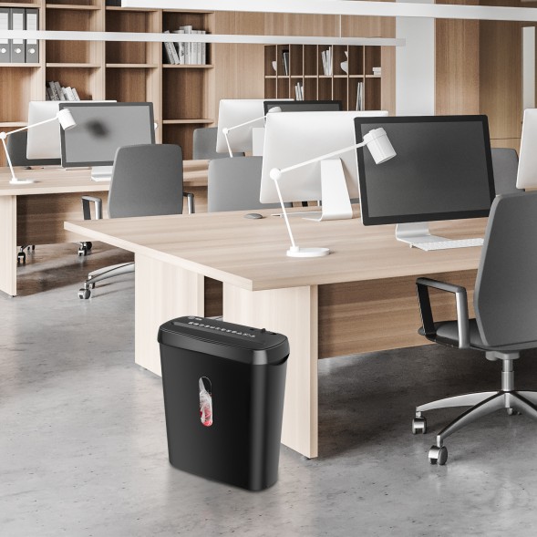 Шредер Cactus CS-SH-A1 (секр.Р-2) ленты 6лист. 8лтр.