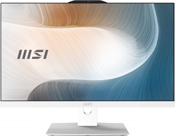 Моноблок MSI Modern AM242P 1M-1020XRU 23.8&amp;quot; Full HD Core 7 150U (1.8) 16Gb SSD512Gb Graphics без ОС GbitEth WiFi BT 120W клавиатура мышь Cam белый 1920x1080