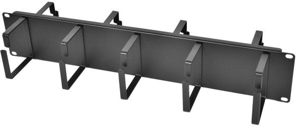 Кабельный органайзер Горизонтальный ЦМО ГКО-2-9-9005 двухсторонний кольца 2U шир.:19&amp;quot; глуб.:145.2мм