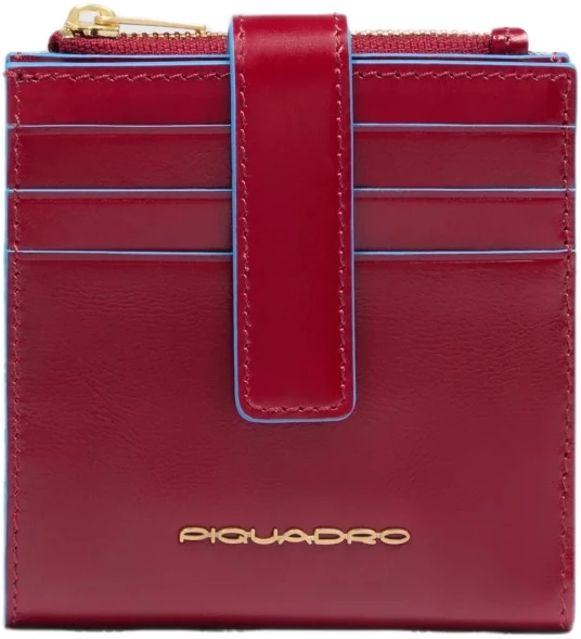 Чехол для кредитных карт Piquadro Blue Square PP6843B2R/R красный натур.кожа