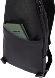 Рюкзак слинг Piquadro Modus Special CA5577MOS/N черный натур.кожа