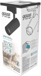 Система трековая Gauss TR069 4000K цв.св.:белый нейтральный черный
