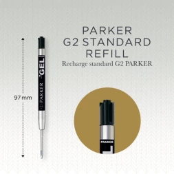 Стержень гелевый Parker Z05 (1950344) M 0.7мм черные чернила для ручек шариковых блистер