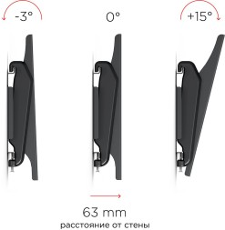 Кронштейн для телевизора Holder LCDS-5010 черный металлик 20&amp;quot;-40&amp;quot; макс.45кг настенный наклон