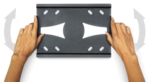 Кронштейн для телевизора Holder LCDS-5010 черный металлик 20&amp;quot;-40&amp;quot; макс.45кг настенный наклон