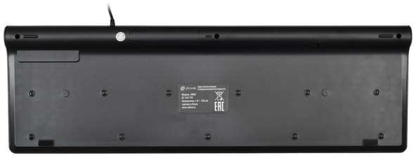 Клавиатура Оклик 480M черный/серый USB slim Multimedia (1067199)