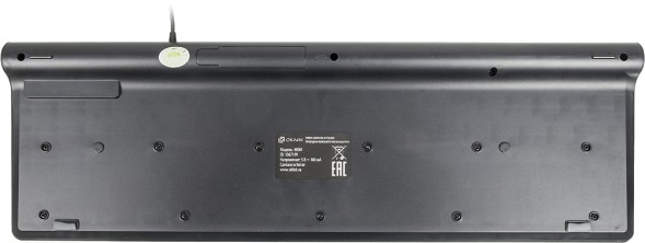Клавиатура Оклик 480M черный/серый USB slim Multimedia (1067199)