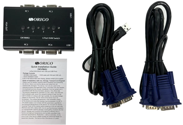 Переключатель KVM Origo OKVM4U 4xPC port (OKVM4U/A1A)