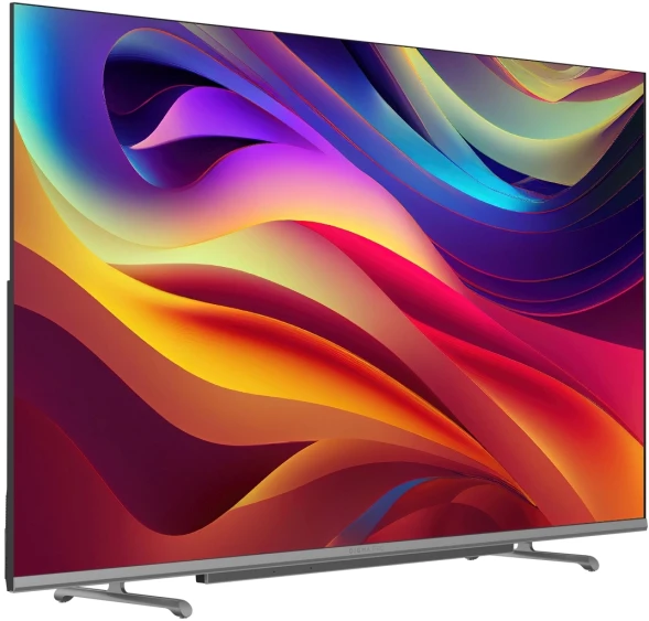 Телевизор QLED Digma Pro 65&amp;quot; QLED 65L Google TV Frameless черный/серебристый 4K Ultra HD 120Hz HSR DVB-T DVB-T2 DVB-C DVB-S DVB-S2 USB WiFi Smart TV