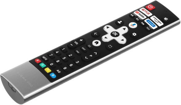 Телевизор QLED Digma Pro 65&amp;quot; QLED 65L Google TV Frameless черный/серебристый 4K Ultra HD 120Hz HSR DVB-T DVB-T2 DVB-C DVB-S DVB-S2 USB WiFi Smart TV