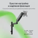 Кронштейн для мониторов ЖК Digma D-MM201 черный 17&amp;quot;-32&amp;quot; макс.9кг крепление к столешнице поворот и наклон