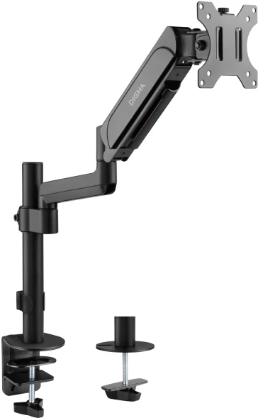 Кронштейн для мониторов ЖК Digma D-MM201 черный 17&amp;quot;-32&amp;quot; макс.9кг крепление к столешнице поворот и наклон