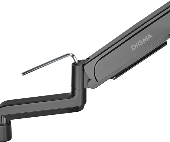 Кронштейн для мониторов ЖК Digma D-MM201 черный 17&amp;quot;-32&amp;quot; макс.9кг крепление к столешнице поворот и наклон