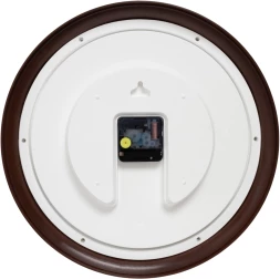Часы настенные аналоговые Бюрократ WALLC-R85P D35см коричневый/белый (WALLC-R85P35/BROWN)