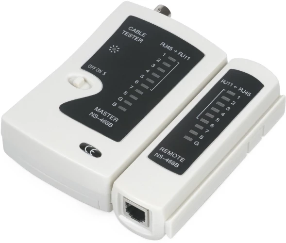 Тестер кабельный Cabeus CT-BNC-RJ45 белый/черный